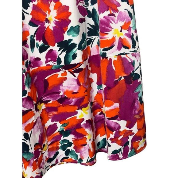 Center & main stroll in the park floral maxi dress size xl smocked balloon sleev - Picture 14 of 15